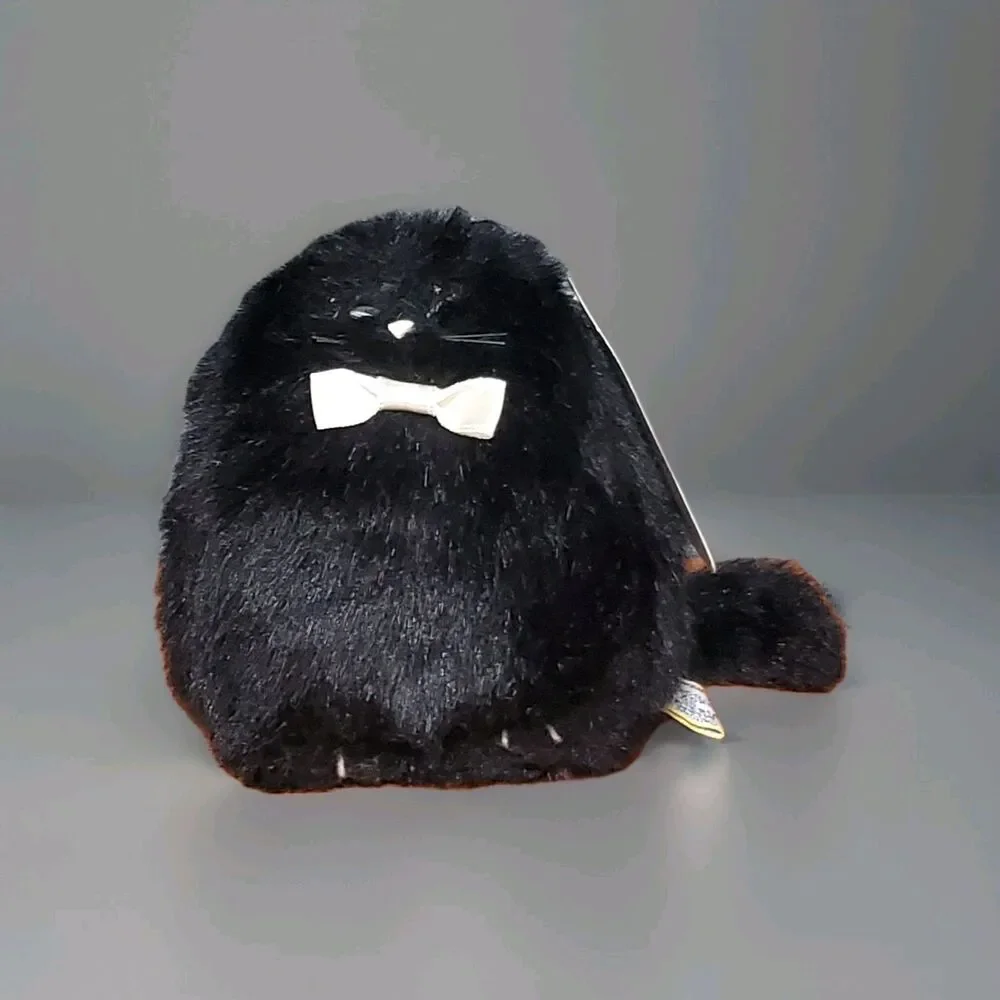 Dankin Black Kitten Silvan Stuffed Animal Plush Cat 80s Kitty Silvia And Silvan